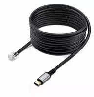 USB-C to RJ9 Adapter for Office Phone Handset or Wired/Wireless Headset Use Existing