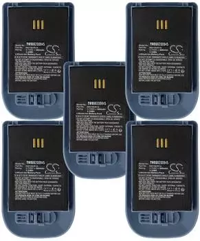 vhbw Akku für Mitel DT692, DT690 Li-Ion 900mAh 3,7V, 5er-Pack (182412075-9)