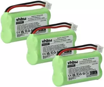 vhbw 3x Akku NiMH 700mAh 2,4V kompatibel mit Gigaset A12 (VHBW4250667312886)