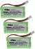 vhbw Ersatzakku 3er-Set NiMH 800mAh 2,4V für Gigaset A26/A245/A260 (176198939-3)