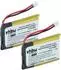 vhbw Ersatzakku 2x Li-Polymer 300mAh 3,7V für Savi W710-M / W720-M Headset (121959361-16)