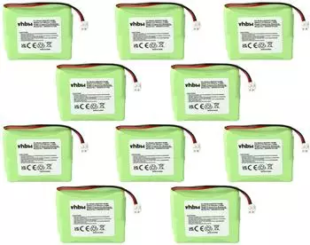 vhbw Sinus A201 Akku NiMH 2,4V 600mAh 10er-Pack (177216005-14)