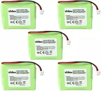 vhbw Sinus A201 Akku 5er-Set NiMH 600mAh 2,4V (VHBW4064115049183)