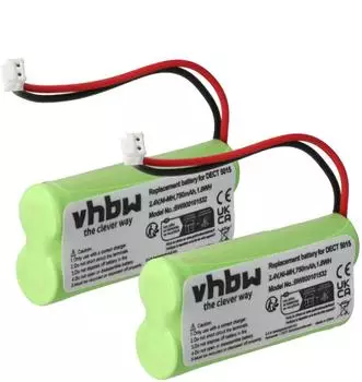 vhbw Ersatzakku f&uuml;r Audioline 08C/CP18NM, BC101276 NiMH 750mAh 2,4V (VHBW4070351026086)