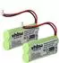 vhbw Ersatzakku für Audioline 08C/CP18NM, BC101276 NiMH 750mAh 2,4V (VHBW4070351026086)