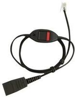 Jabra 8800-01-01, Jabra Kabelunterteil, spiral, QD, RJ10 - Regel Belegung, 0,5 - 2