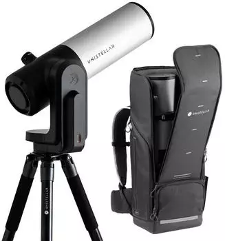 Unistellar 114/450 eVscope eQuinox 2 silber mit Rucksack
