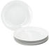 MamboCat 6x Tommy Speiseteller Ø24cm weiß Porzellan 6 Personen große Platte