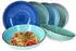 MamboCat Blue Baita 6er Set Spaghetti-Teller tief 800ml 6 Pers. Schüssel Servier-Schale