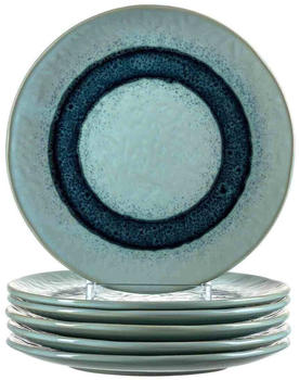 Leonardo Matera Keramikteller 6er-Set 22,5 cm blau