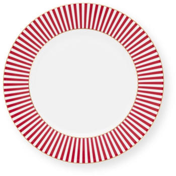 PiP Studio Royal Stripes Brotteller 17 cm Dark Pink