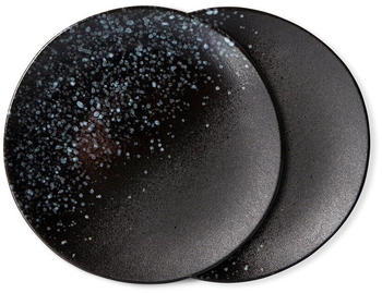 HKliving Ceramic 70's Dessertteller 2er Set stars Ø 17,5 cm 17,5x17,5x2 cm