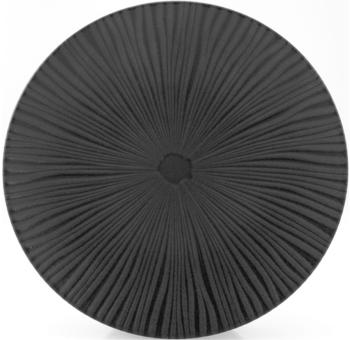 CreaTable 6er Set Speiseteller Vesuvio Ø 27 cm Steinzeug Schwarz