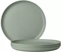 Mepal Speiseteller Silueta Essteller &oslash; 26 cm 4er Set, (4 St) rosa