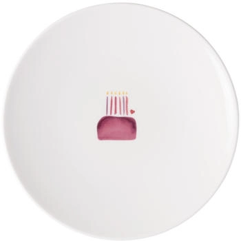 Villeroy & Boch With Love Frühstücks-/ Dessertteller Happy Birthday weiß 21,2 cm