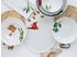 CreaTable Pizzateller BASILIKUM weiß / grün 33 cm 4-teiliges Set