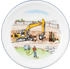 Seltmann Weiden Compact Frühstücksteller bunt 19 cm Auf der Baustelle