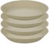 Koziol CONNECT PLATE tiefer Teller desert sand 24 cm 4 Stk.