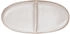ASA SAISONS Aperitifteller sandfarben 20 x 10 cm 2 getrennte Ablagen - oval
