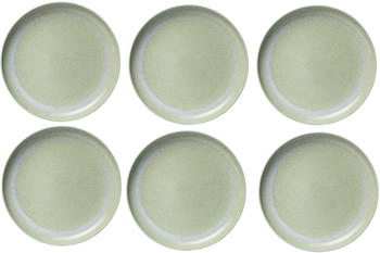 Villeroy & Boch Villeroy & Boch like Perlemor Alga Fr&uuml;hst&uuml;cks- / Dessertteller Gr&uuml;n, 24 cm, 6er Set