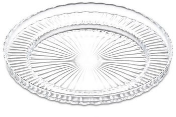 COFI1453 Glas- / Dessert- / Kuchen- / Geb&auml;ck- / Servierteller transparent 17 cm 3-er Set