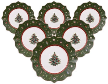 Villeroy & Boch Toy's Delight Frühstücksteller 24 cm grün 6er Set