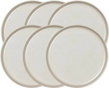 ASA COPPA Dessertteller weiß crème 21cm Set-6