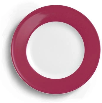 Dibbern Solid Color Himbeere Dessertteller Fahne 21 cm