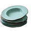 Loberon Biarré Geschirr-Set Suppenteller türkis 22,5 cm 6er Set