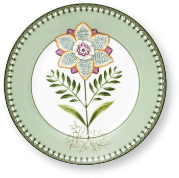 PiP Studio Lily & Lotus Light Green Frühstücksteller mehrfarbig 21 cm