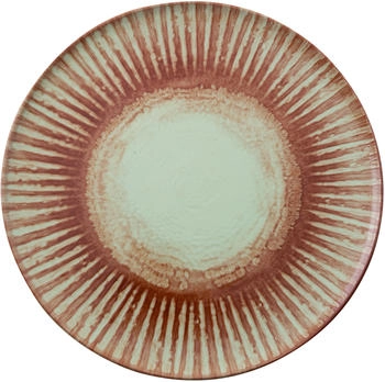 Rosenthal Arthur Krupp Stoneware Sunlight Red Teller flach 32cm