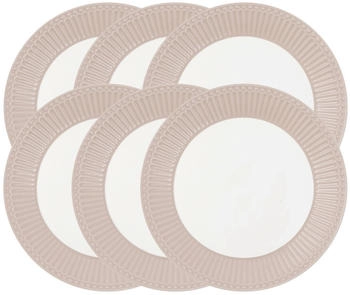 Greengate Alice Frühstücksteller creamy fudge 23cm Set6
