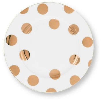 PiP Studio Dot Delight Frühstücksteller weiß-gold 23cm