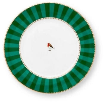 PiP Studio Love Birds Frühstücksteller Stripes grün 21cm