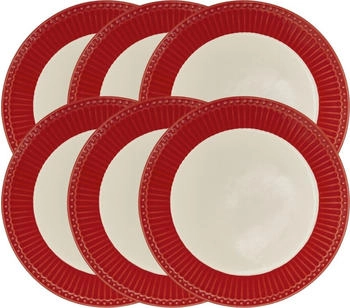 Greengate Alice Frühstücksteller red 23 cm Set6