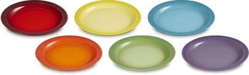 Le Creuset Speiseteller Regenbogen mehrfarbig Ø 27 cm 6er-Set