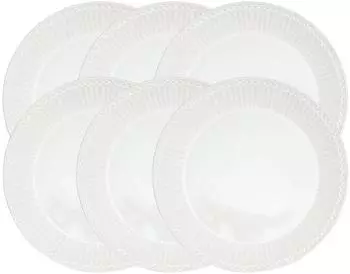 Greengate Alice Frühstücksteller white 23cm Set6