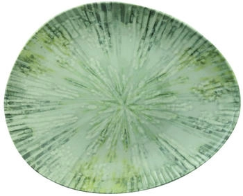 Rosenthal Arthur Krupp Fusion Grey Teller flach oval 31x26cm