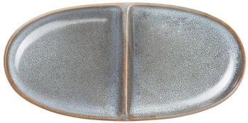 ASA Aperitifteller 2-geteilt oval denim (27122118)