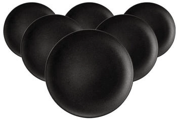 Seltmann Weiden Liberty Velvet Black Brotteller ø 17,7 cm 6er Set