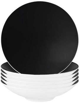 Seltmann Weiden Life Fashion Pasta-/Suppenteller ø 23 cm 6er Set Glamorous Black