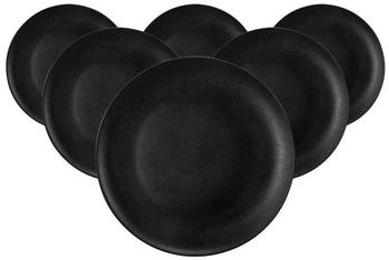 Seltmann Weiden Liberty Velvet Black Frühstücksteller ø 22,7 cm 6er Set