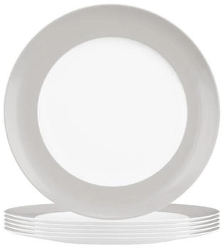 Seltmann Weiden Liberty Pure Colors Frühstücksteller ø 22,5 cm 6er Set New Grey