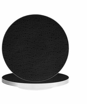 Seltmann Weiden Life Fashion Frühstücksteller ø 22,5 cm 6er Set Glamorous Black