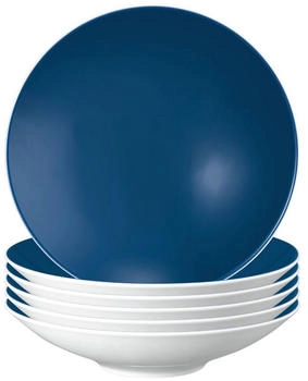 Seltmann Weiden Life Fashion Pasta-/Suppenteller &oslash; 23 cm 6er Set Classic Blue