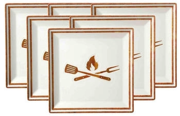 Ritzenhoff & Breker Rusty Speiseteller 26 x 26 cm 6er Set
