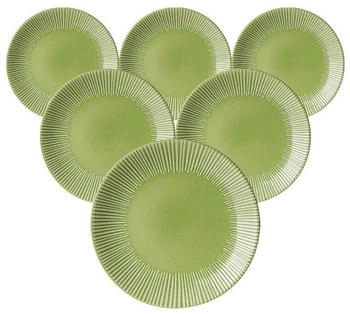 Ritzenhoff & Breker Banda Dessertteller ø 21 cm 6er Set Grün