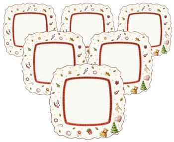 Villeroy & Boch Toy's Delight Frühstücksteller 22 x 22 cm 6er Set