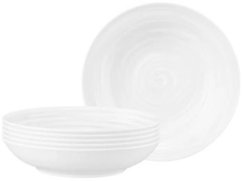 Seltmann Weiden Terra Pastateller &oslash; 26 cm wei&szlig; 6er Set