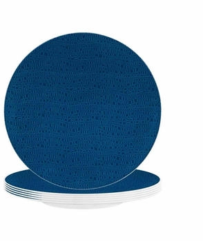 Seltmann Weiden Life Fashion Fr&uuml;hst&uuml;cksteller &oslash; 22,5 cm 6er Set Classic Blue